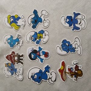 Smurf stickers smurfette papa smurf bundle #4